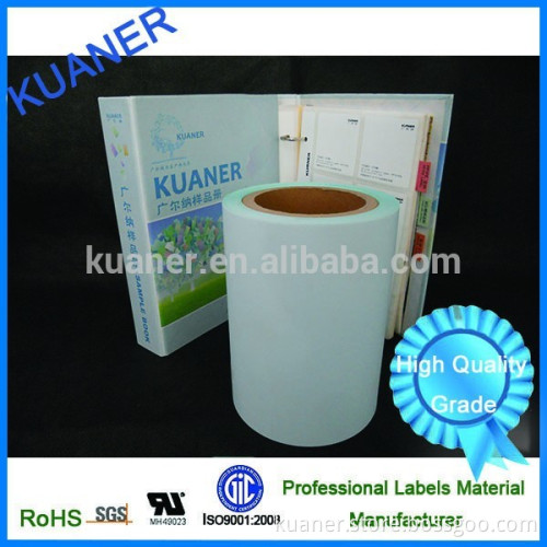 PP synthetic self adhesive paper jumbo rolls